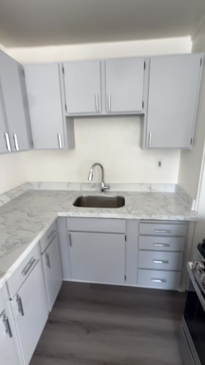 Same Sobrante kitchen after renovation with new counters and sink